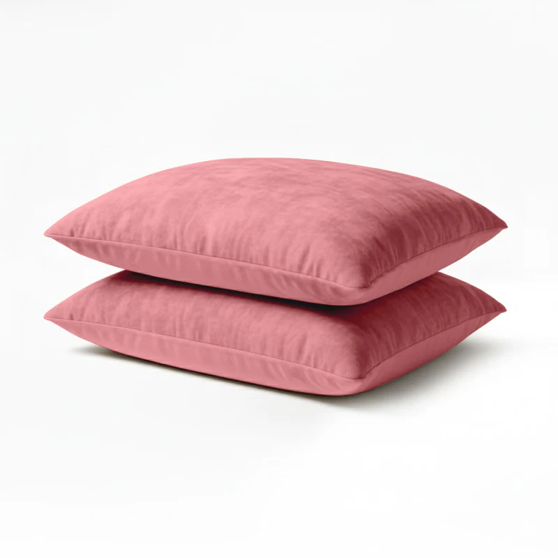 2-PACK Velvet Kussensloop - Roze