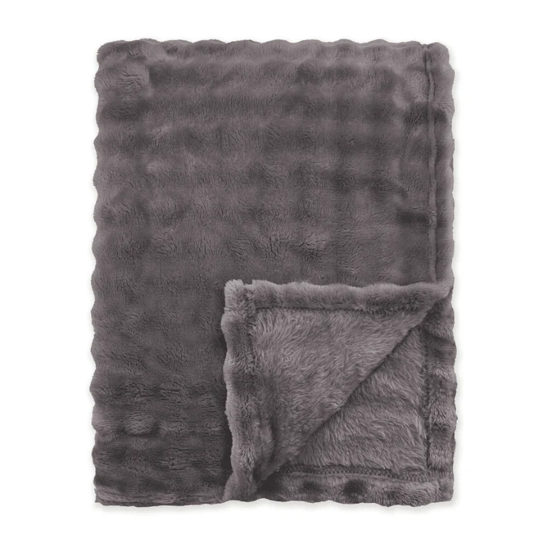 Bedsprei Ribbed Comfort - Antraciet