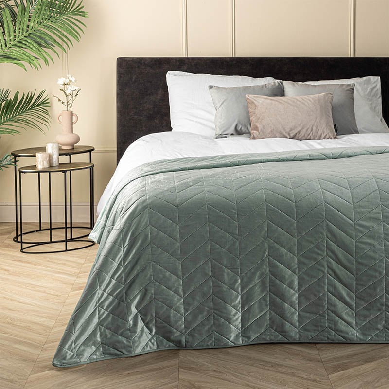 Bedsprei Velvet Prisma - Groen