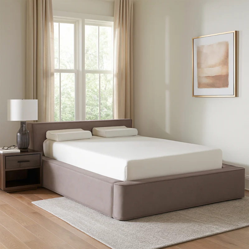 Boxspring met Opbergruimte Amour Tranquility - Velvet - Taupe - Image 7