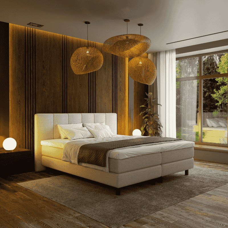 Boxspring Hotel - Wide - Beige - Image 2
