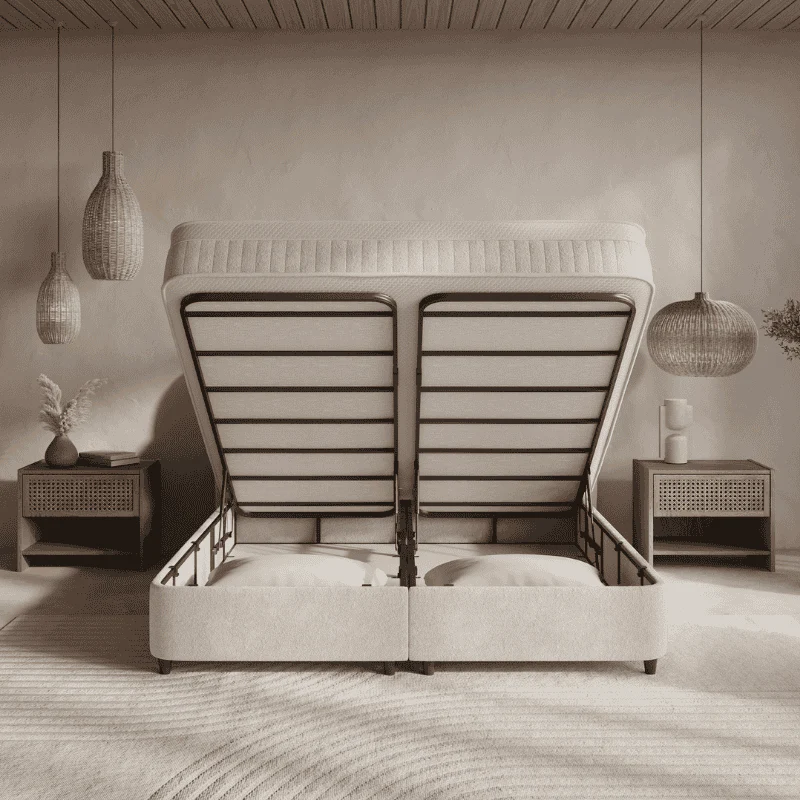 Boxspring met Opbergruimte - Arcus - Off-White - Image 6