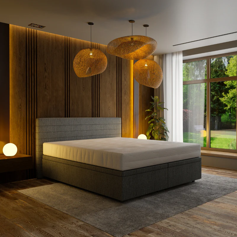 Boxspring met Opbergruimte Hotel Elegance - Antraciet - Image 3