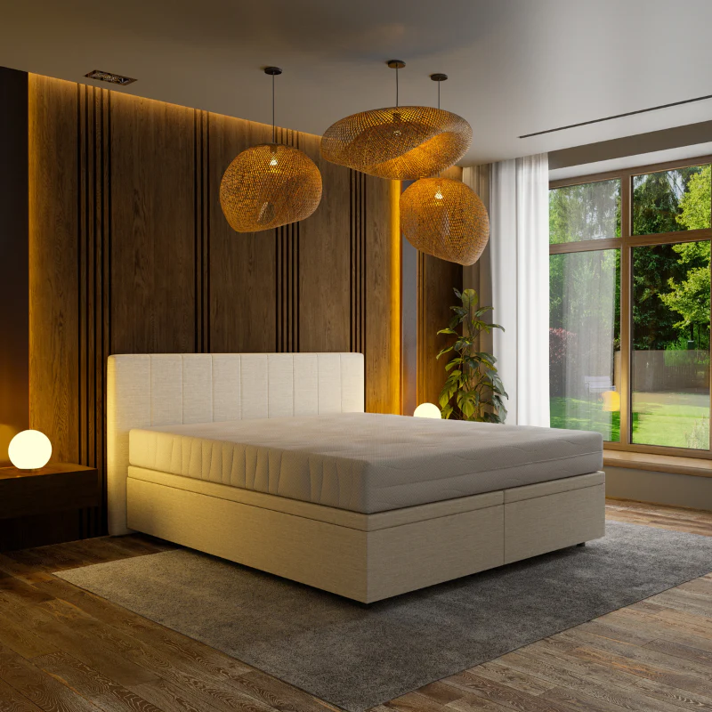 Boxspring met Opbergruimte Hotel Prestige - Beige - Image 3