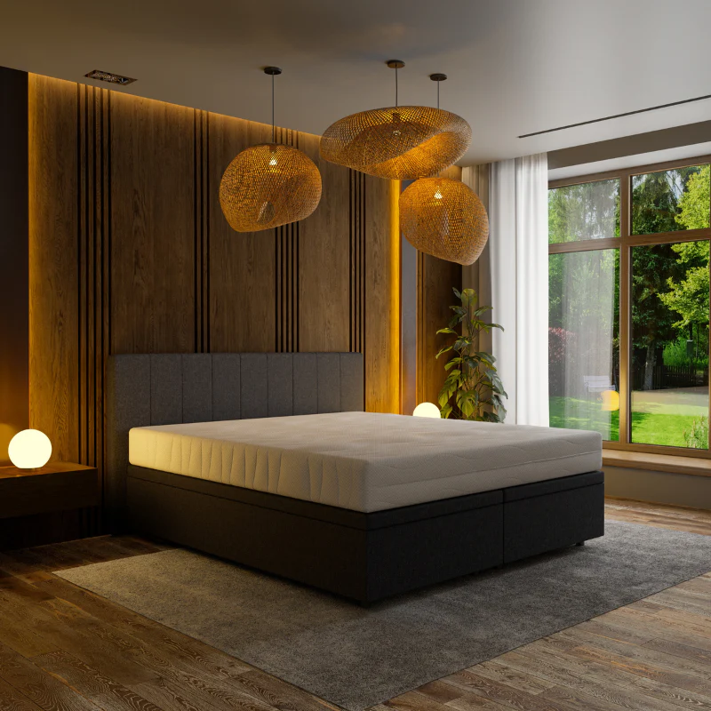 Boxspring met Opbergruimte Hotel Prestige - Zwart - Image 3