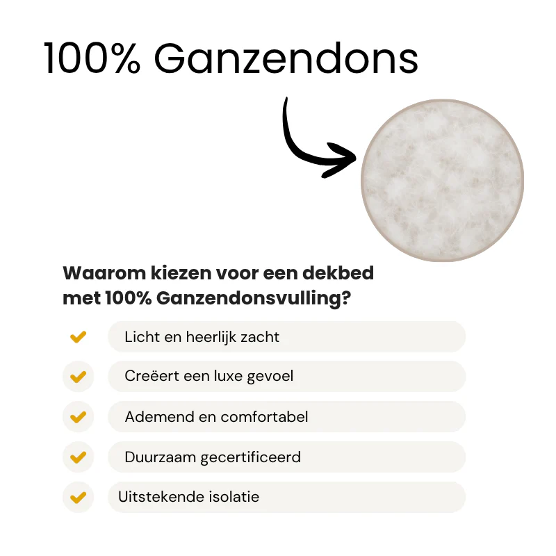 Dekbed Dons - 100% Ganzendons - 4 Seizoenen - Image 3