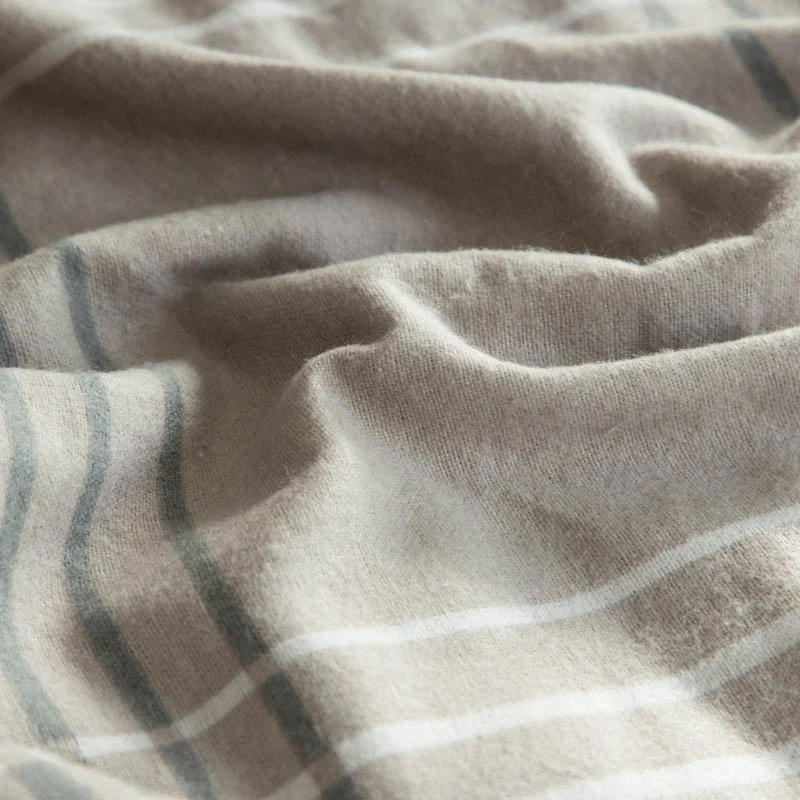 Dekbedovertrek McGregor - Katoen-Flanel - Taupe Tartan - Image 4