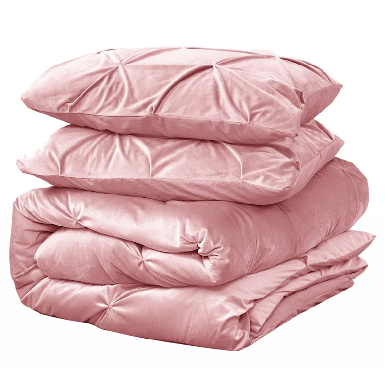 Dekbedovertrek Velvet Pintuck - Roze - Image 3