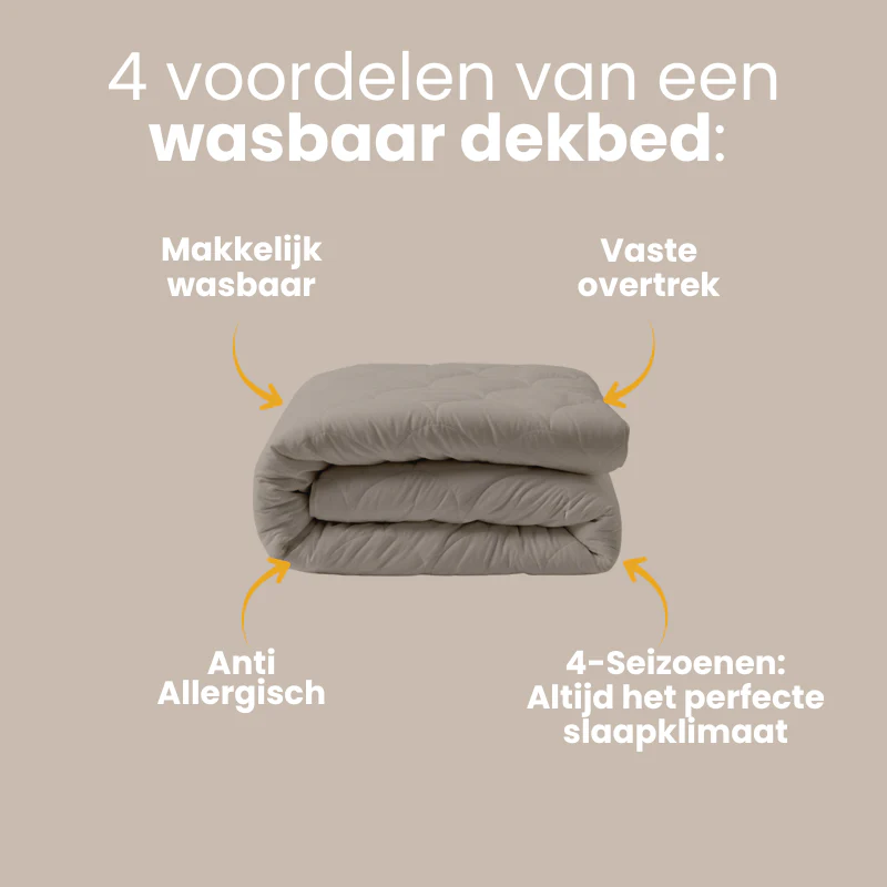 Easy Dekbed Zonder Overtrek - 4 Seizoenen - Taupe - Image 11