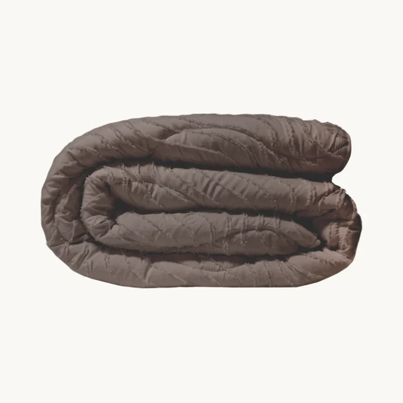 Easy Dekbed Zonder Overtrek -  Japandi Waves - Bruin - Image 2