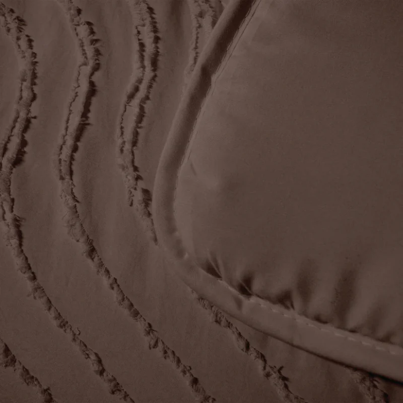 Easy Dekbed Zonder Overtrek -  Japandi Waves - Bruin - Image 4