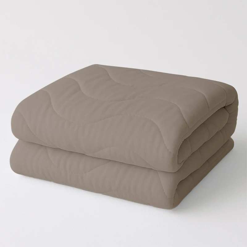 Easy Dekbed Zonder Overtrek Wave Uni - Taupe - Image 6