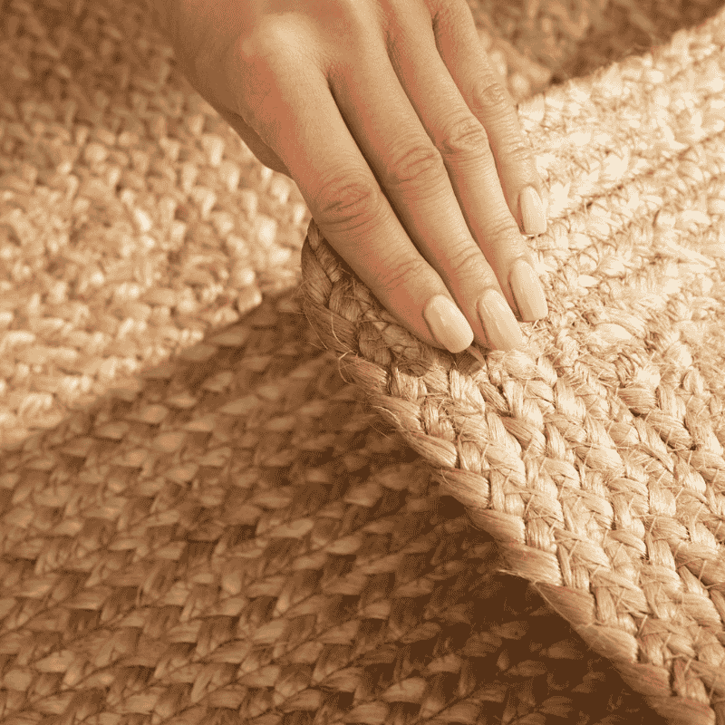 Handgeweven Jute Vloerkleed Sharmila - Bruin - Image 4