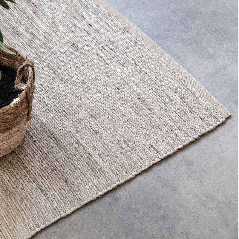 Jute Wol Katoen Vloerkleed - Ivoor - Image 3