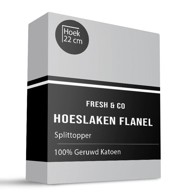 Splittopper Hoeslaken - Flanel Katoen - Image 3