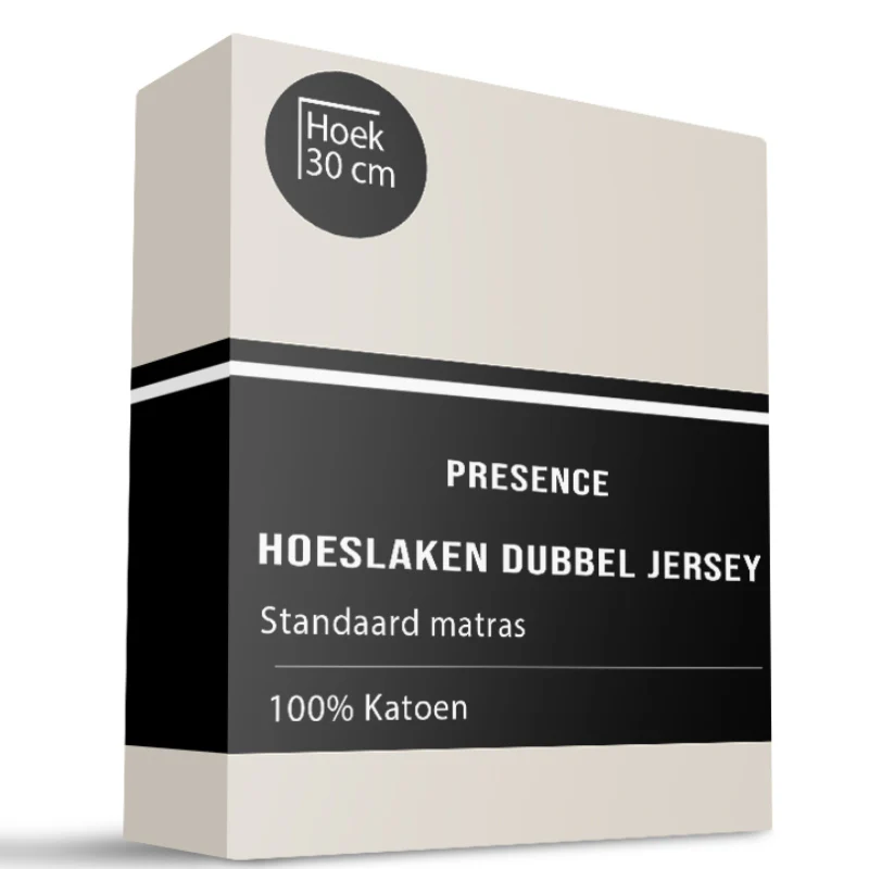 Hoeslaken - Katoen Dubbel Jersey - Creme