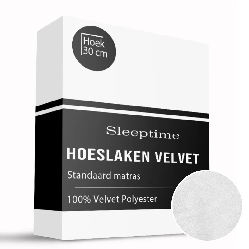 Hoeslaken - Velvet - Wit