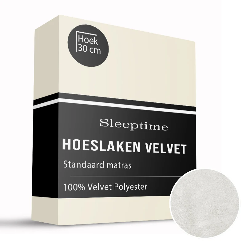 Hoeslaken - Velvet - Crème