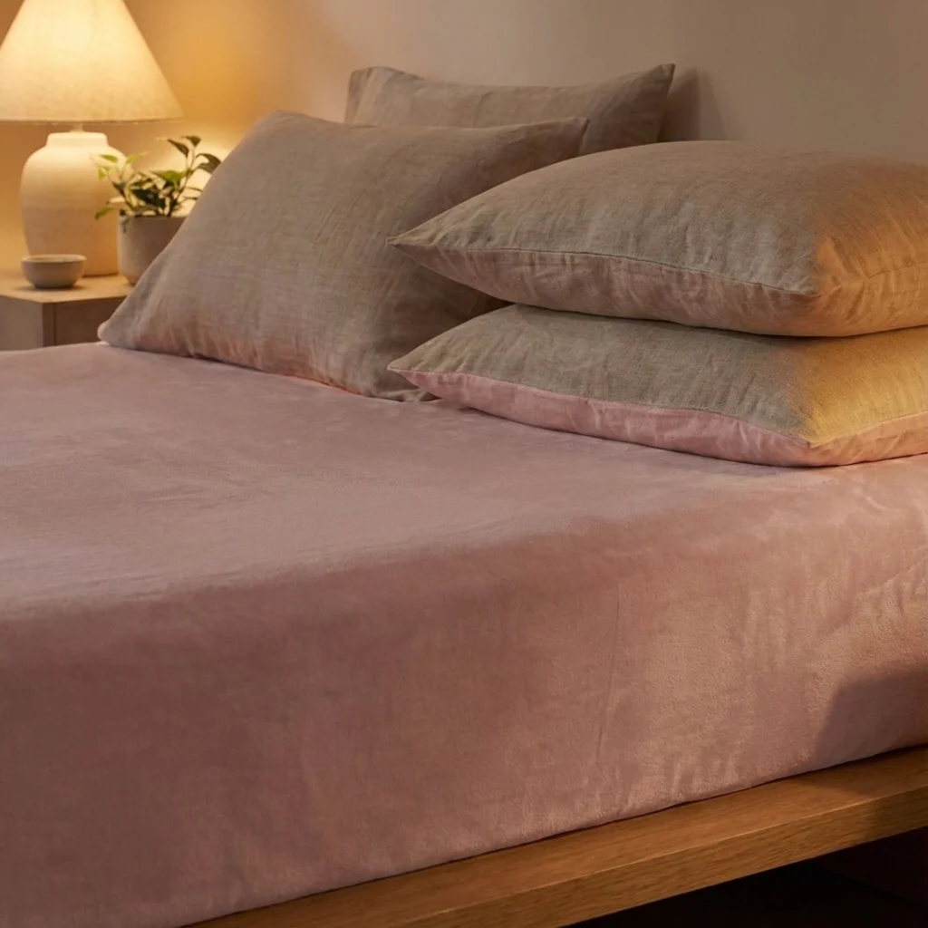 Hoeslaken Velvet - Roze - Image 3