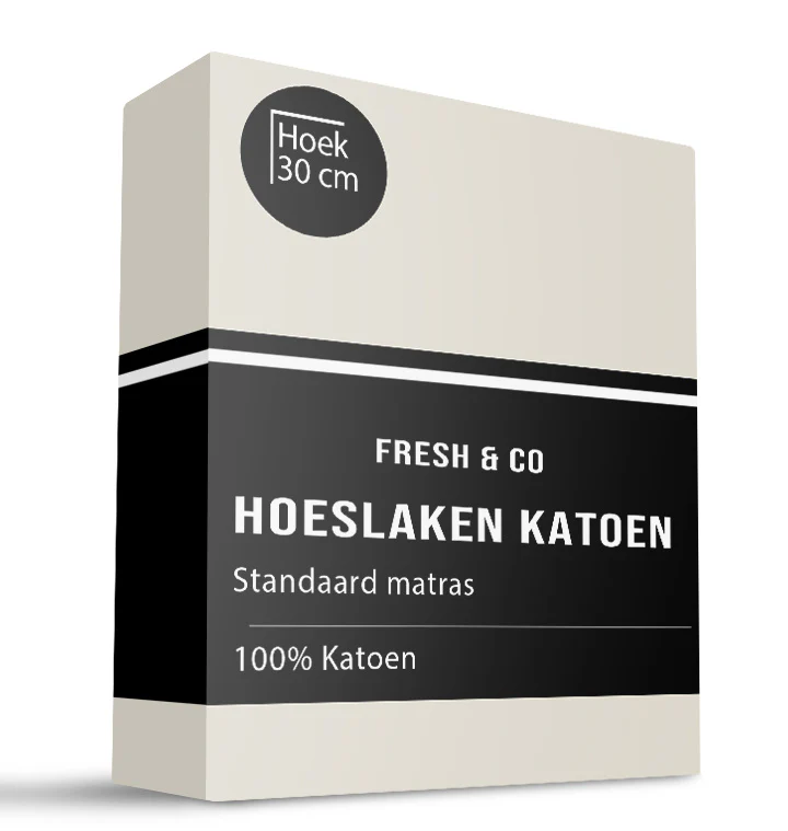 Hoeslaken - Katoen - Crème