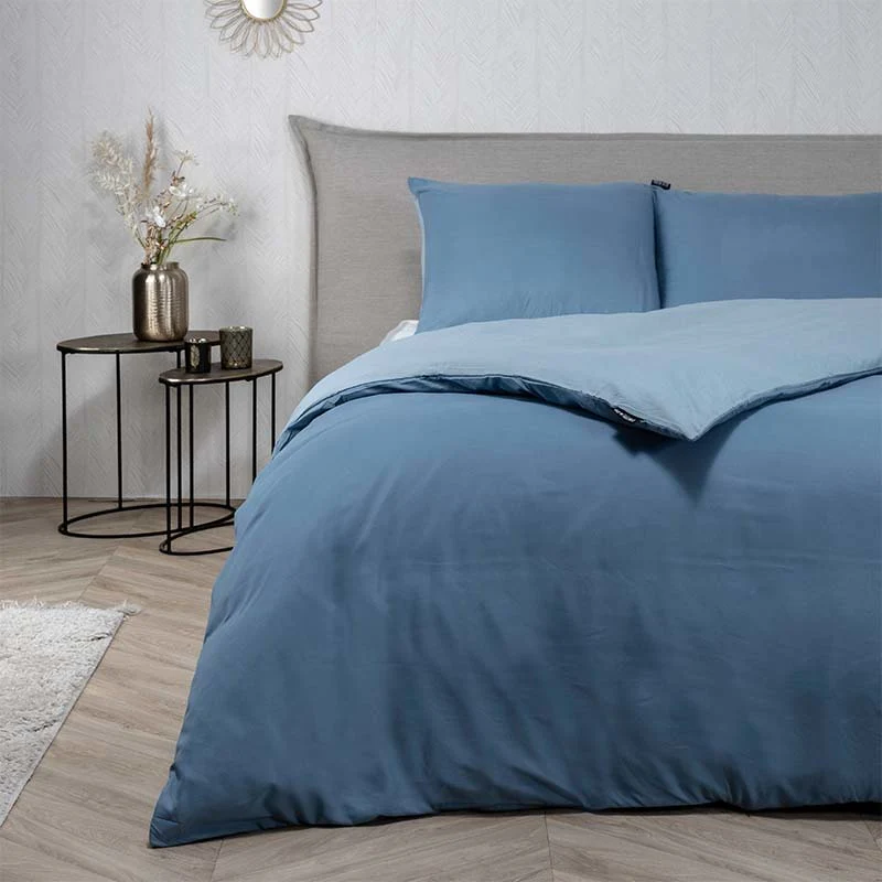 Dekbedovertrek Hotel Two Tone - Blauw - Image 6