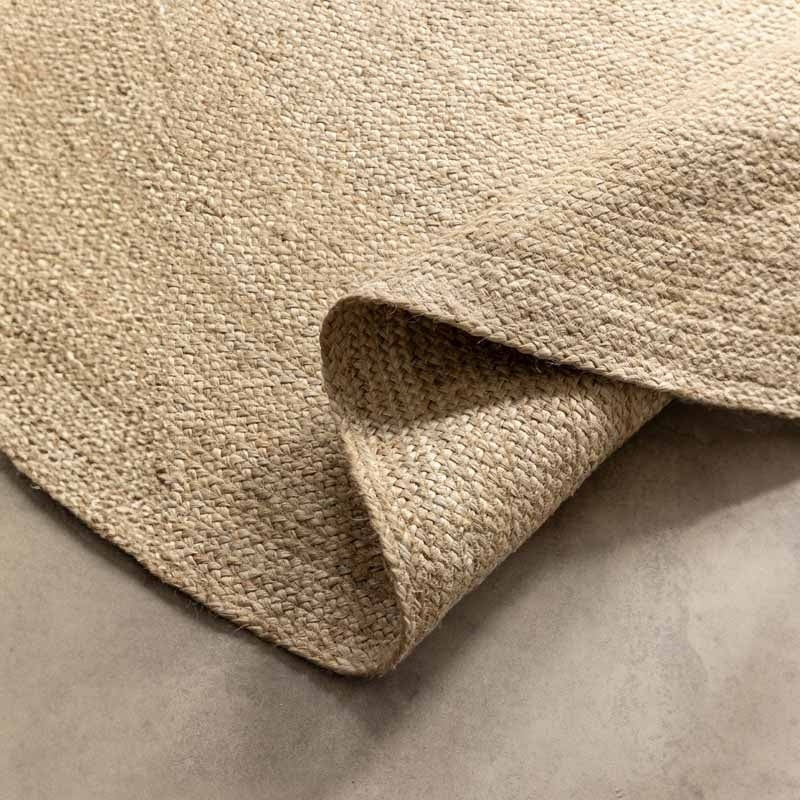Jute Vloerkleed Geweven - Rond - Crème - Image 4