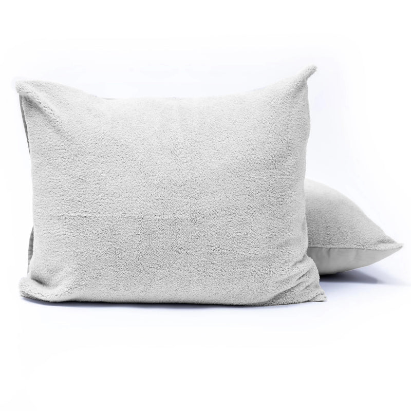 Kussenslopen Teddy: 2-PACK - Grijs