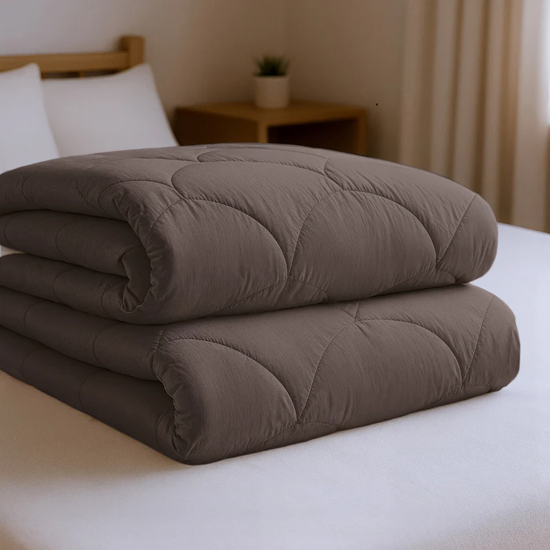 Lazy Dekbed Zonder Overtrek - Double Face - Bruin/Antraciet - Image 10