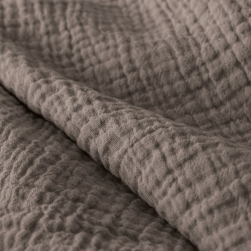 Lazy Dekbed Zonder Overtrek - Katoen Mousseline - Donker Taupe - Image 4