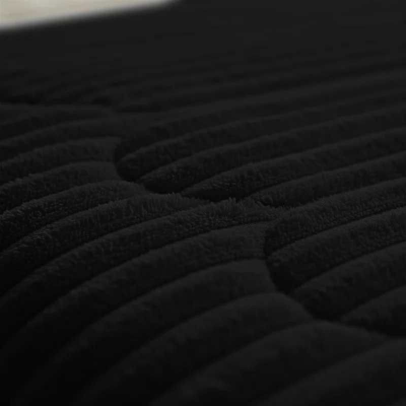 Lazy Dekbed Zonder Overtrek - Teddy Rib - Zwart - Image 7