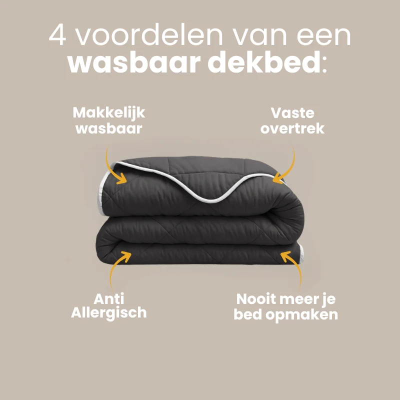 Lazy Dekbed Zonder Overtrek - Zwart - Image 2