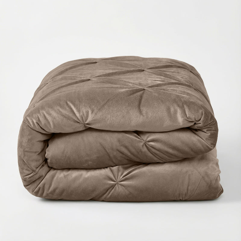 Lazy Dekbed Zonder Overtrek - Velvet Pintuck - Taupe - Image 6