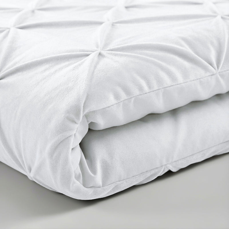 Lazy Dekbed Zonder Overtrek - Velvet Pintuck - Wit - Image 3