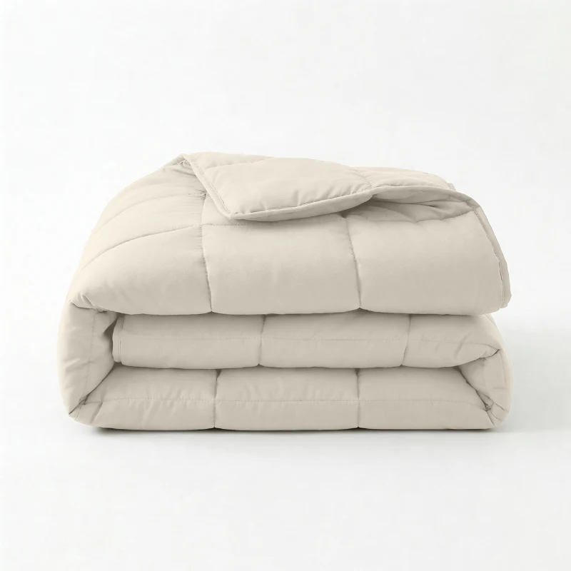 Lazy Dekbed Zonder Overtrek - Percale Katoen - Beige - Image 6