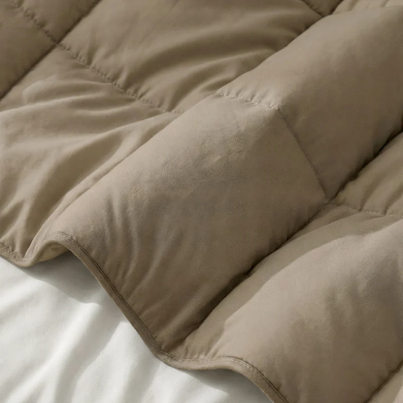 Lazy Dekbed Zonder Overtrek - Percale Katoen - Taupe - Image 3