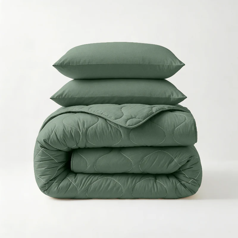 Lazy Dekbed Zonder Overtrek - Groen