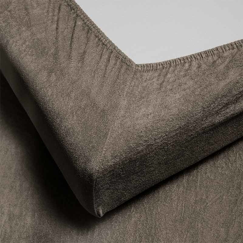 Hoeslaken - Badstof - Taupe - Image 4