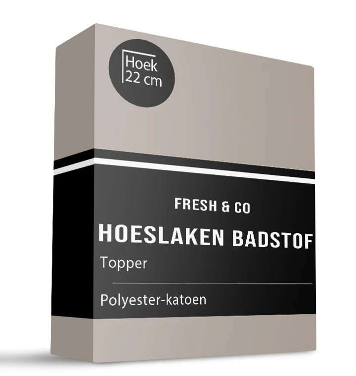 Topper Hoeslaken - Badstof - Taupe - Image 5