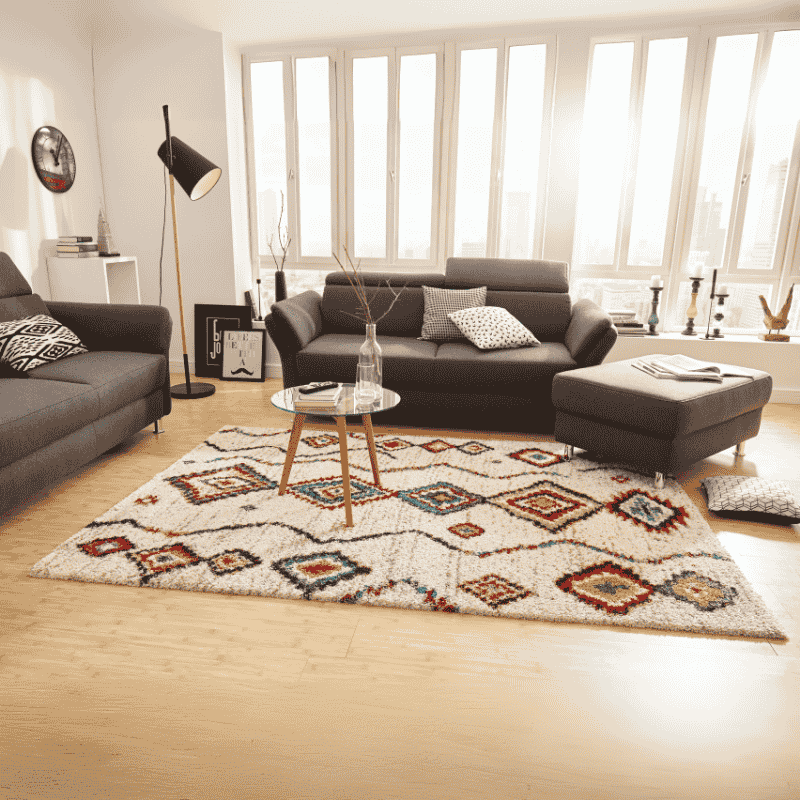 Vloerkleed Geometric - Creme